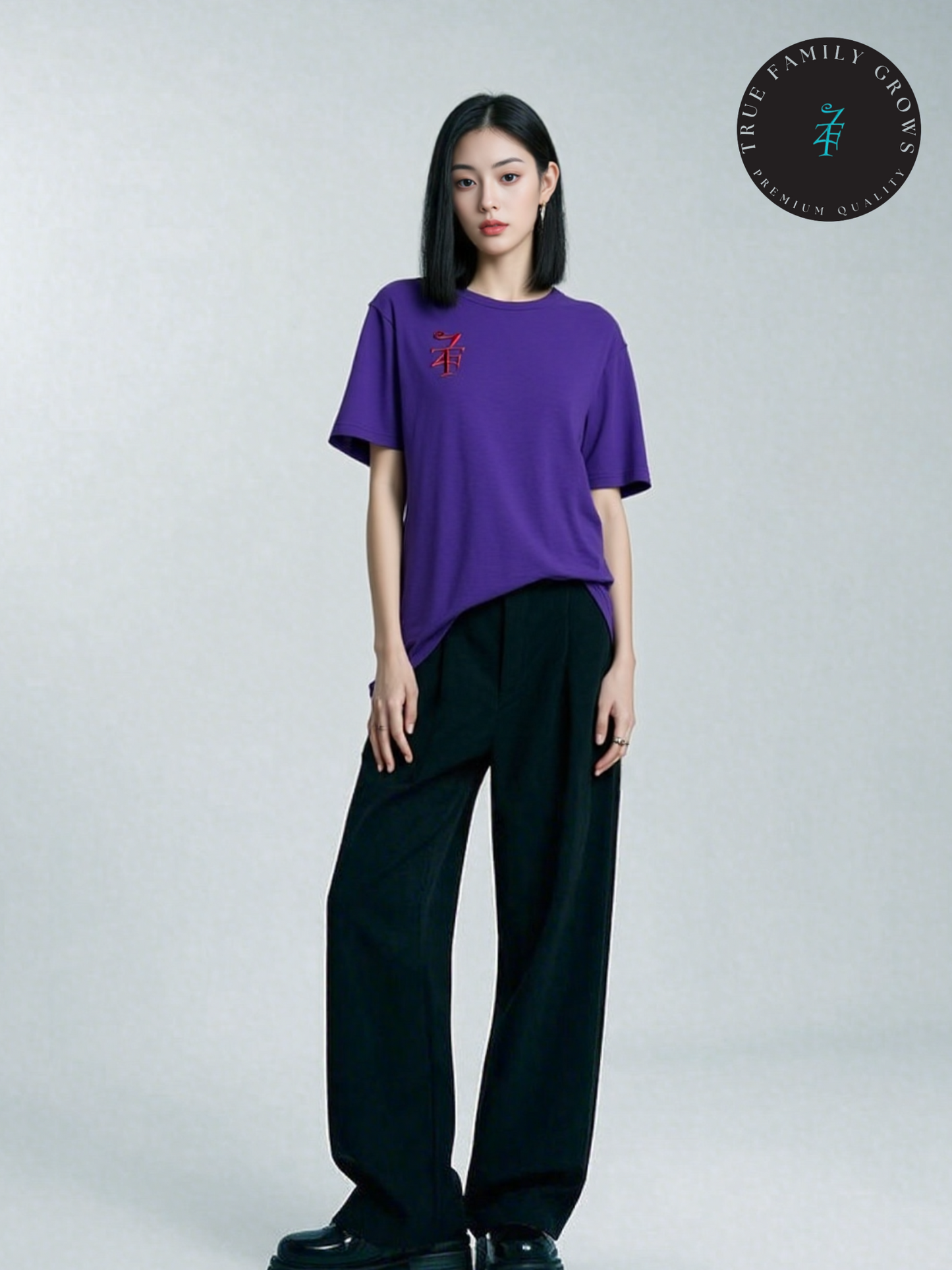 Purple Azezel Shirt with Red Logo