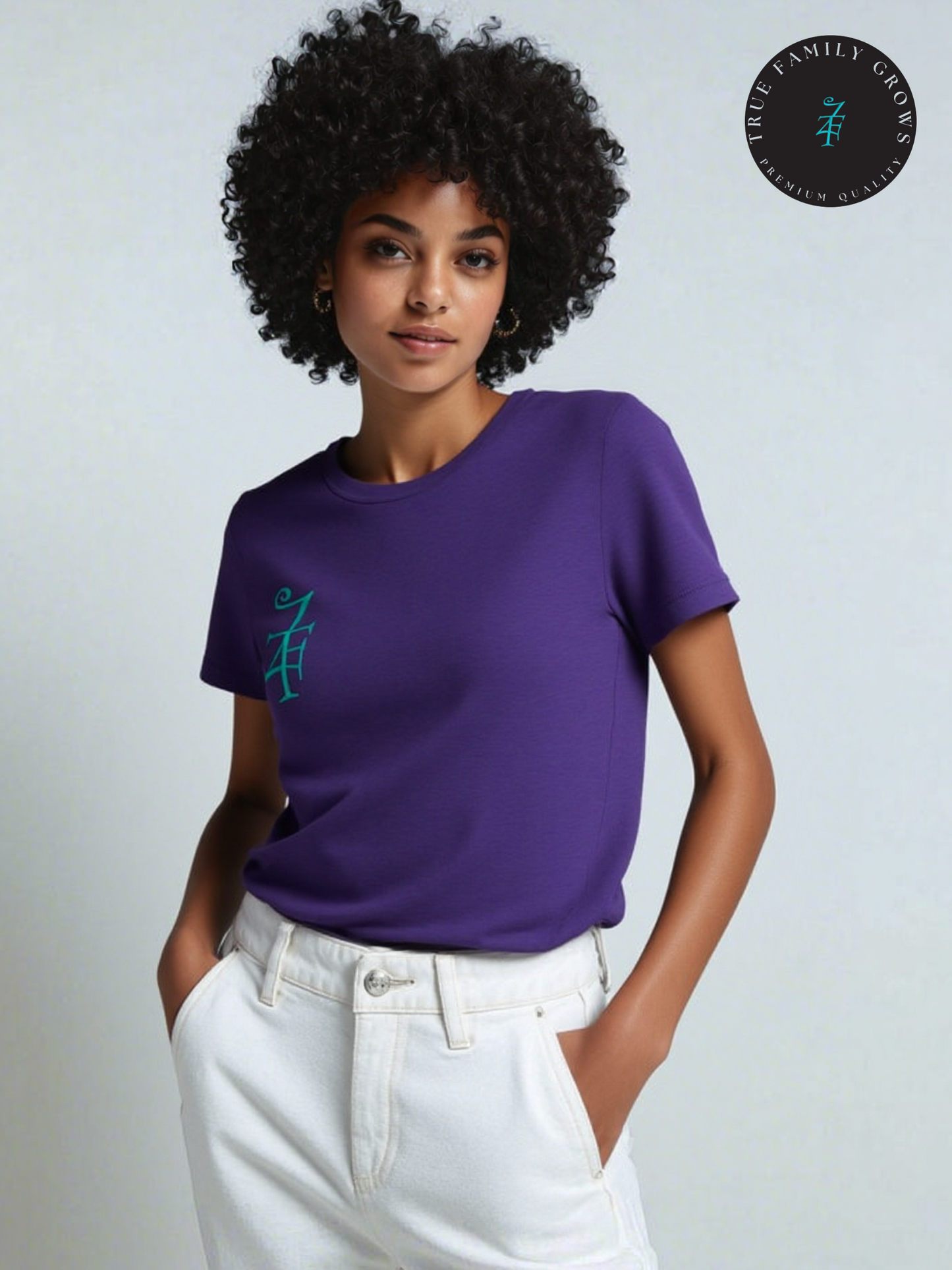 Purple TFG Shirt With Teal Logo